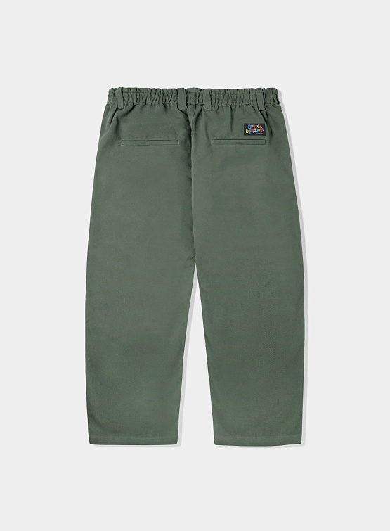 Брюки Butter Goods Wide Leg Pants Dark Sage