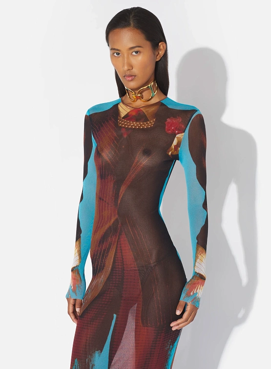 Женское платье Jean Paul Gaultier Re-Edition: La Robe Tennis Multicolor