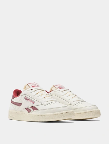 Кеды Reebok Club C Revenge Vintage Chalk Burgundy