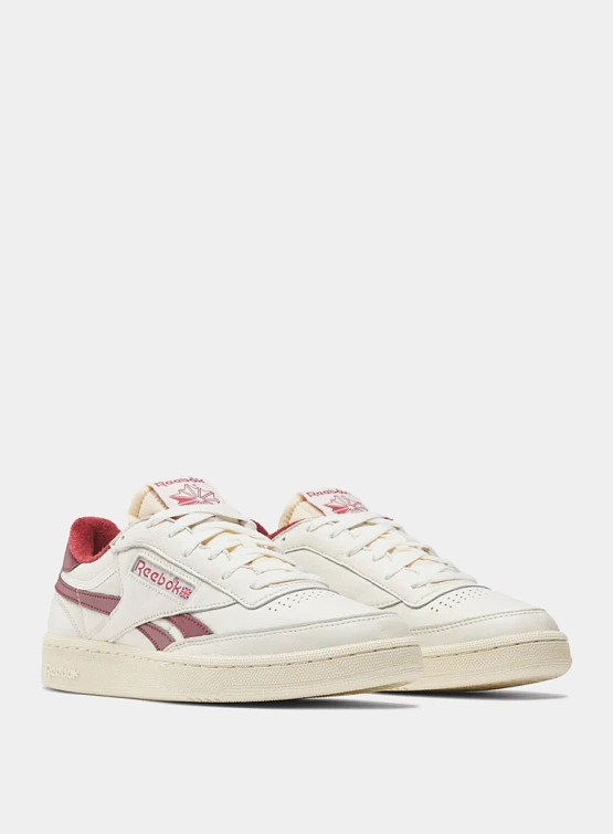 Кеды Reebok Club C Revenge Vintage Chalk Burgundy