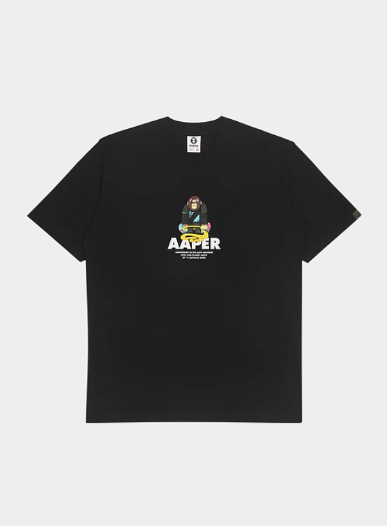 Футболка AAPE Aape X Eric Inkala Aaper Aldo Graphic Tee Black