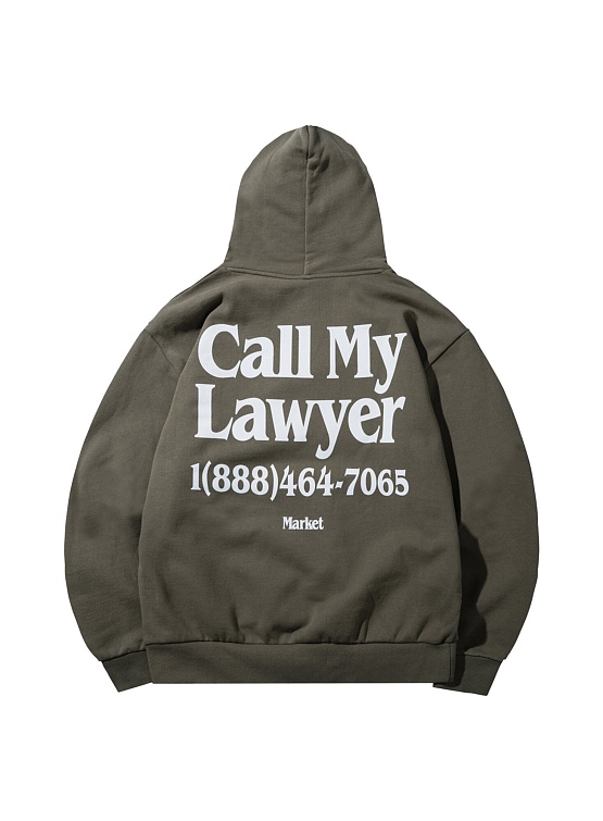 Худи MARKET Call My Lawyer Hoodie Kelp