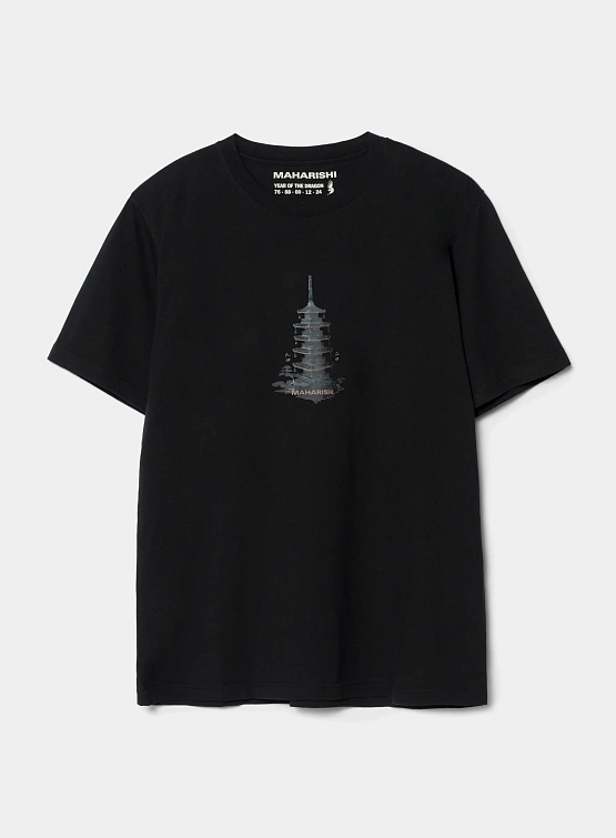 Футболка MAHARISHI 1384 Bonsai Temple Jerse Black