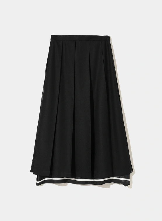 Женская юбка UNDERCOVER Pleated Midi Skirt Black