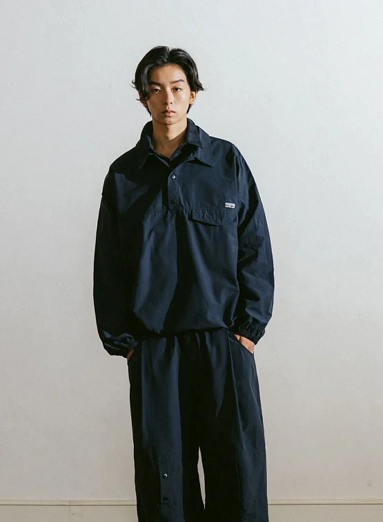 Анорак ANGLAN Perky Button Collar Navy