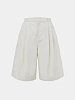 Шорты AMOMENTO Two Tuck Wide Ivory