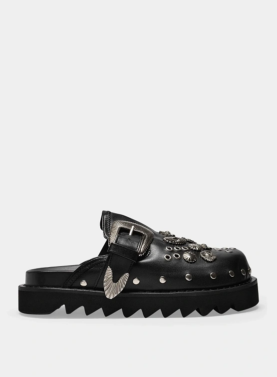 Cабо TOGA Eyelet Metal Leather Black