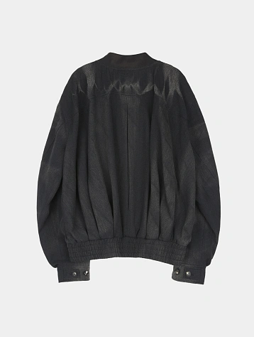 Бомбер JIYONGKIM Sun-Bleached Pleated Black