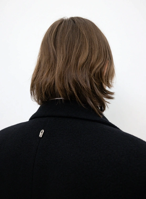 Пальто LE17SEPTEMBRE Double Breasted Long Black