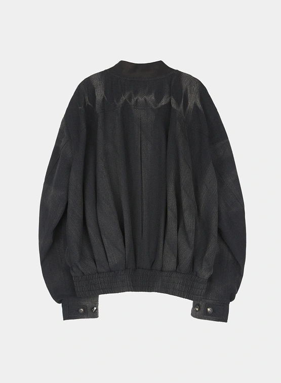 Бомбер JIYONGKIM Sun-Bleached Pleated Black