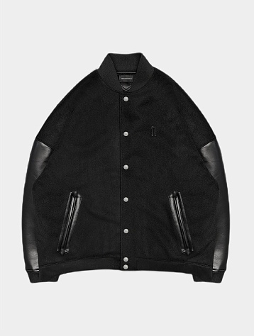 Бомбер ARNODEFRANCE Varsity Jacket Black