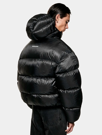 Пуховик MKI MIYUKI ZOKU Translucent Hooded Bubble Black