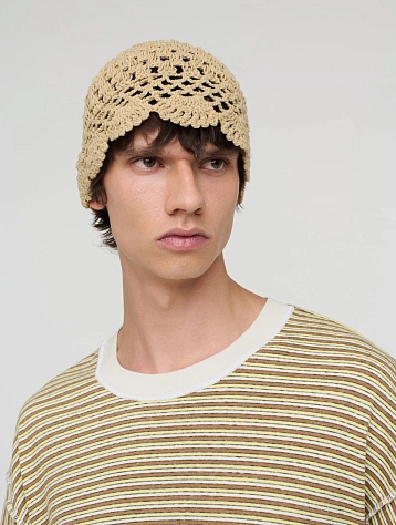 Панама Song for the Mute Crochet Beige