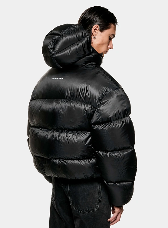 Пуховик MKI MIYUKI ZOKU Translucent Hooded Bubble Black