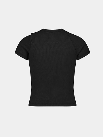 Женская футболка Ottolinger Deconstructed Rib Black