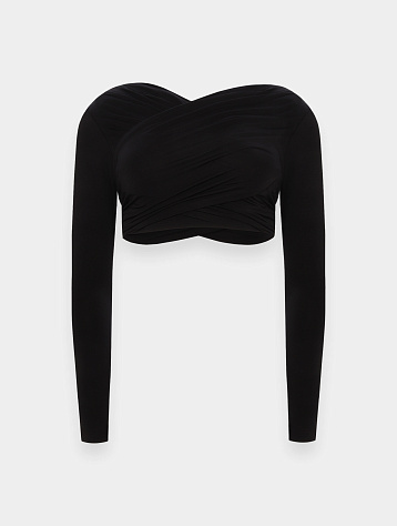 Женский топ Han Kjøbenhavn Cropped Long Sleeve Top Black