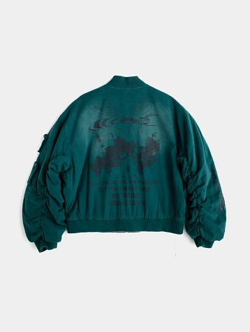 Бомбер Jungles Jungles All The Flowers Reversible Green