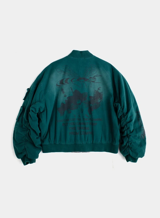 Бомбер Jungles Jungles All The Flowers Reversible Green