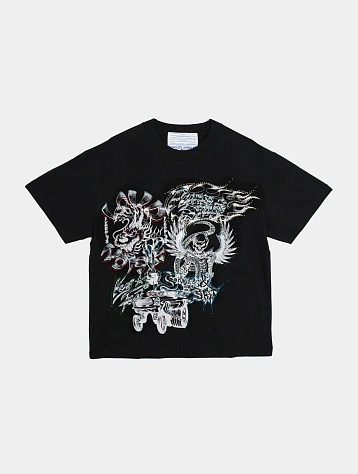 Футболка Jungles Jungles Flames N Stuff Rhinestone Black