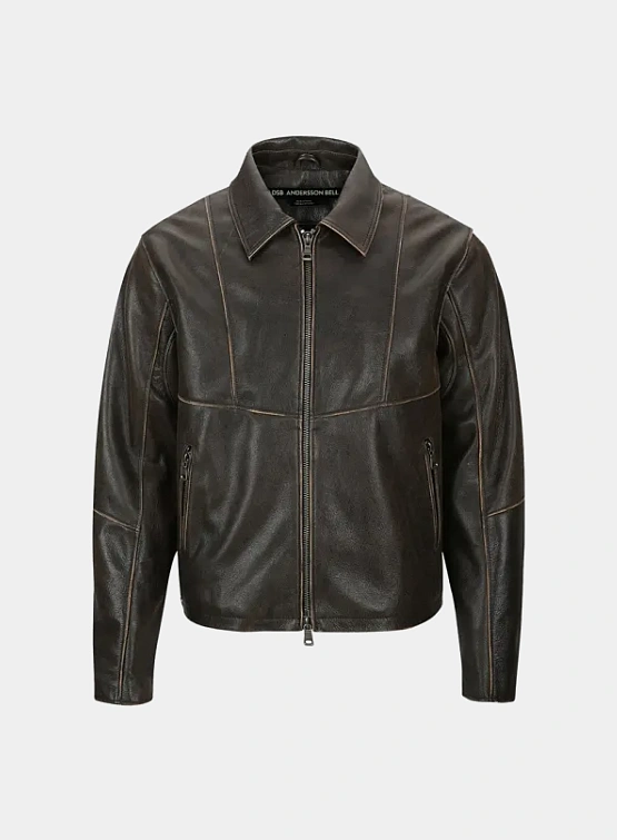 Кожаная куртка Andersson Bell Dreszen Leather Jacket Brown