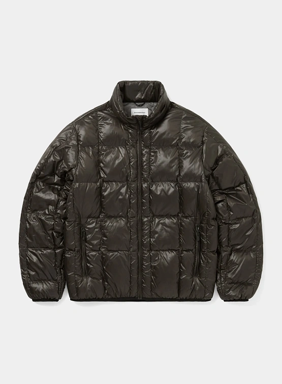 Пуховик thisisneverthat Pertex Light Down Brown Black