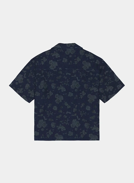 Рубашка HONOR THE GIFT Indigo Floral Camp Blue