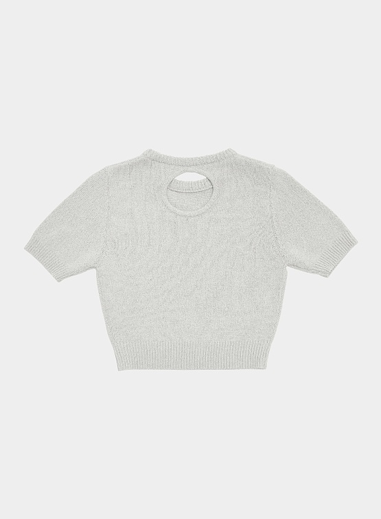 Женский свитер AMOMENTO Back Cut-Out Pullover Grey