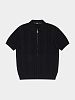 Поло LMC Jqd Zip-Up Knitted Polo Shirt Black