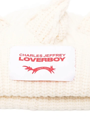 Шапка Charles Jeffrey Loverboy Chunky Berserker Ecru