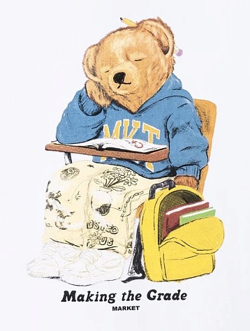 Футболка MARKET Making the Grade Bear White