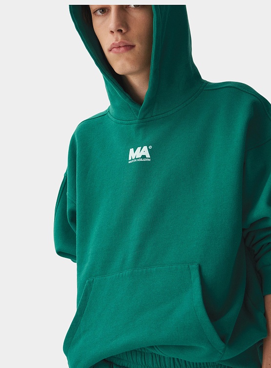 Худи Martin Asbjorn Cropped Hoodie Evergreen