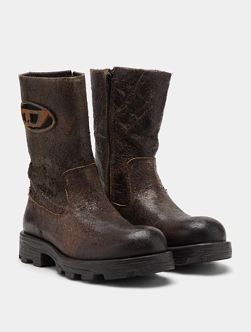 Женские сапоги Diesel D-Hammer Crackled Suede Brown