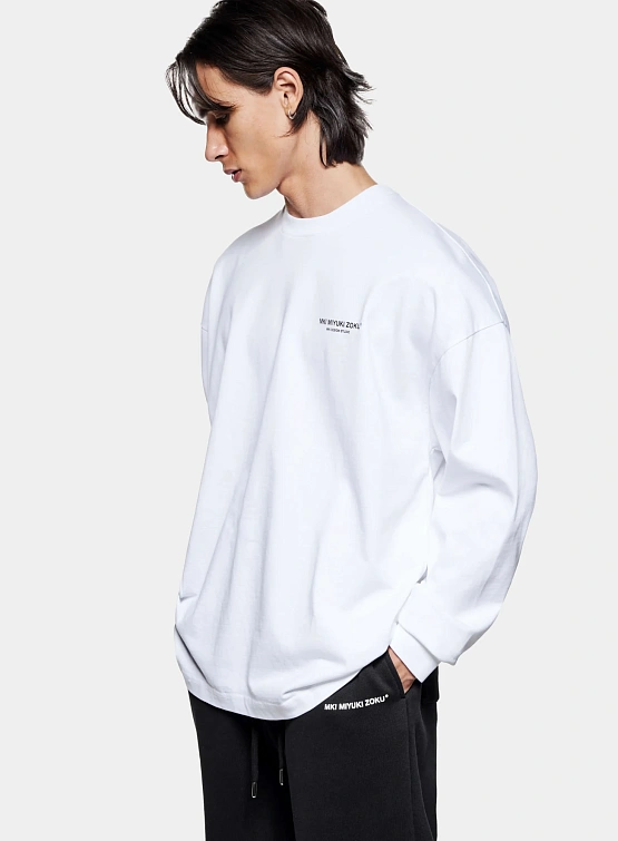 Лонгслив MKI MIYUKI ZOKU Design Studio L/S White