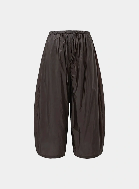 Женские брюки AMOMENTO Nylon Shirring Dark Brown