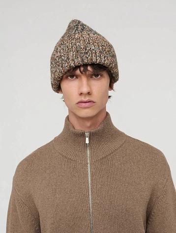 Шапка Song for the Mute Cable Knit Melange Taupe