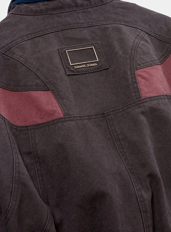 Бомбер KidSuper Cropped Canvas Brown