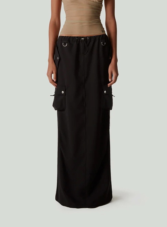Женская юбка Coperni Tailored Cargo Maxi Skirt Black/Lilac