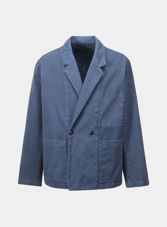 Пиджак LE17SEPTEMBRE Over Dyeing Double Blue