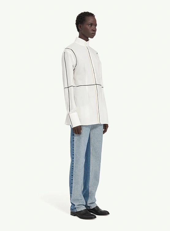 Женская рубашка MM6 Maison Margiela Sculpted Off White