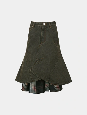 Женская юбка Andersson Bell Custom Flare Layered Brown