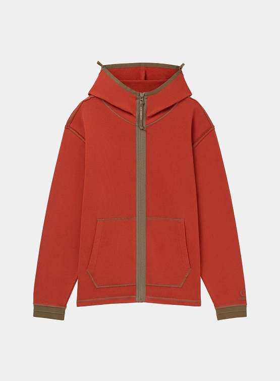 Зип-худи C.P. Company Diagonal Fleece Mixed Ketchup Red