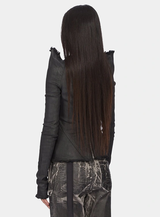 Женский топ RICK OWENS DRKSHDW Denim Tec Wax Black