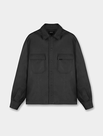 Овершот Represent Clo Leather Overshirt Black