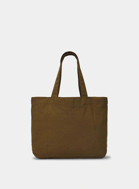 Тоут MUSEUM OF PEACE & QUIET Wordmark Distressed Coffee