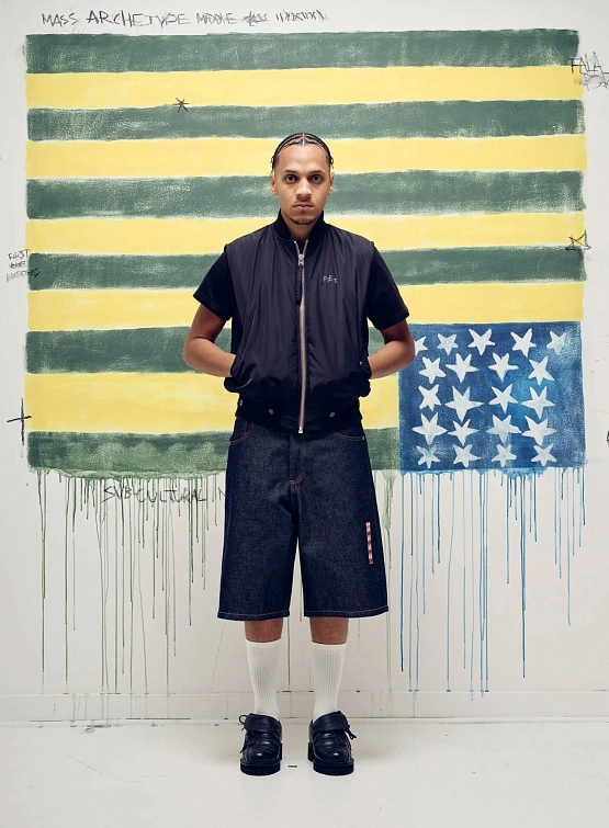 Жилет PIET MA-1 Distressed Black