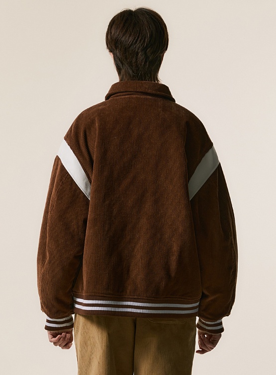 Бомбер LMC Gothic Corduroy Varsity Jacket Brown