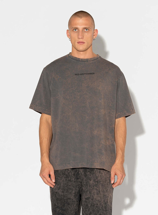 Футболка Red September Garment Dyed Dark Grey