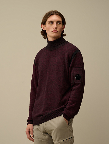 Свитер C.P. Company Fleece Knit Turtleneck Potent Purple