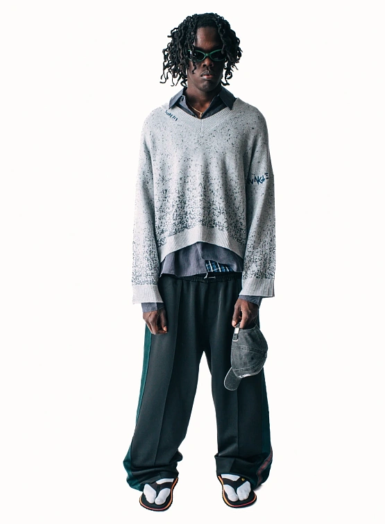 Свитер Jungles Jungles Logo Boxy V Neck Grey