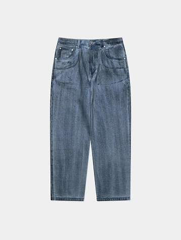 Джинсы LMC Dirty Washed Wide Denim Pants Light Blue